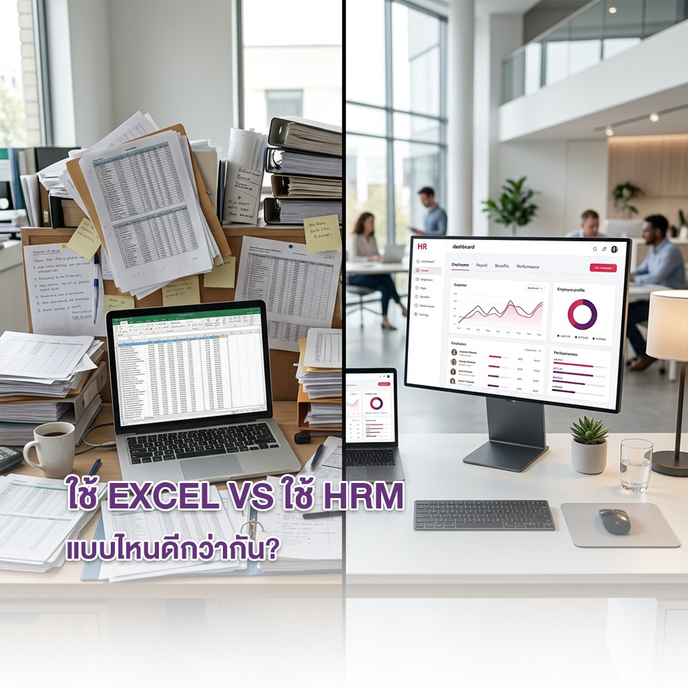 ใช้ Excel vs ใช้ HRM แบบไหนดีกว่ากัน?