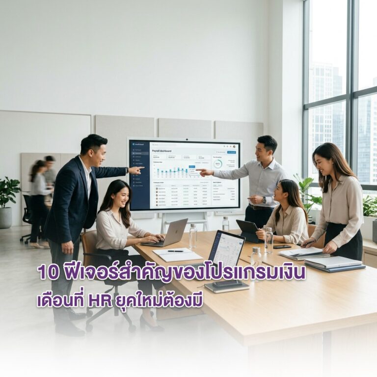 10 ฟีเจอร์สำคัญของโปรแกรมเงินเดือนที่ HR ยุคใหม่ต้องมี