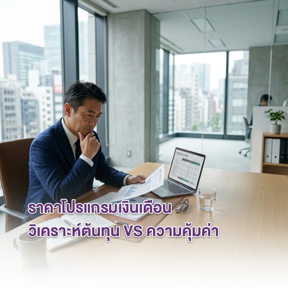 โปรแกรมเงินเดือนราคาเท่าไหร่? วิเคราะห์ต้นทุน และ ความคุ้มค่า