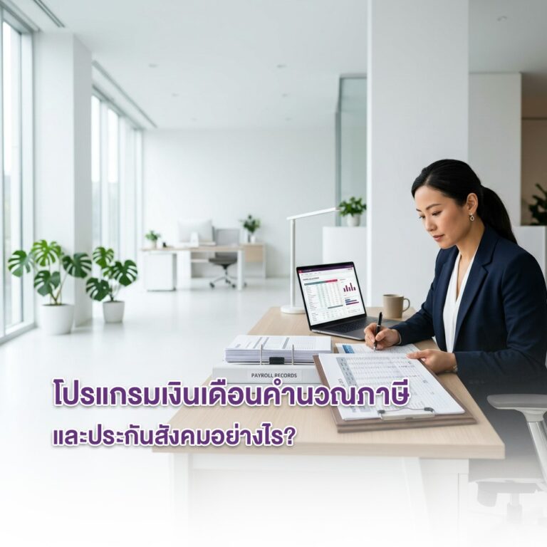โปรแกรมเงินเดือนคำนวณภาษีและประกันสังคมอย่างไร?