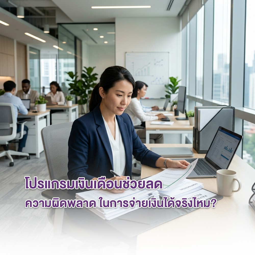 โปรแกรมเงินเดือนช่วยลดความผิดพลาดในการจ่ายเงินได้จริงไหม