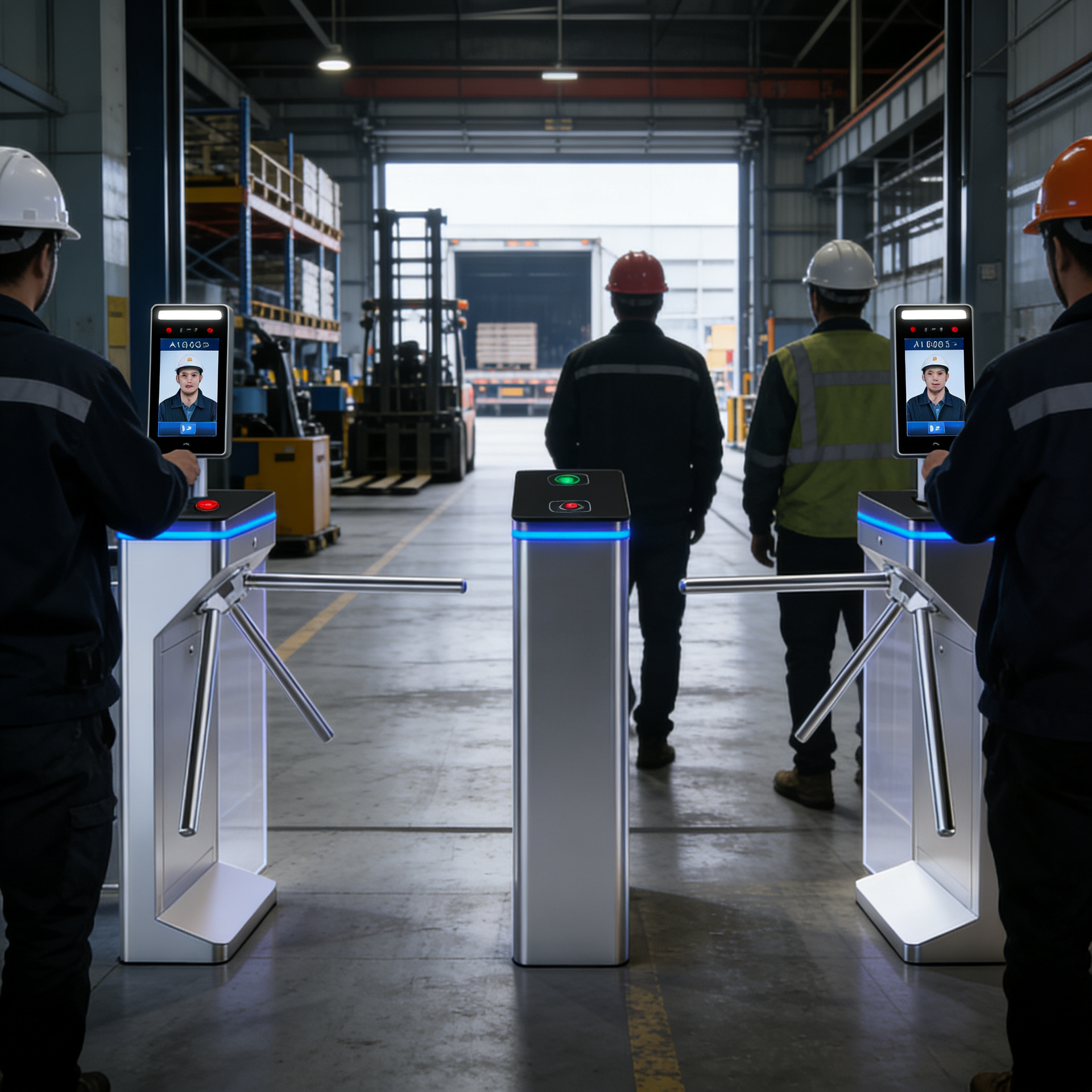 Tripod Turnstile TP112 ที่กั้นทางเดินสามขา ควบคุมการเข้าออก โรงงานและนิคมอุตสาหกรรม (Factories)