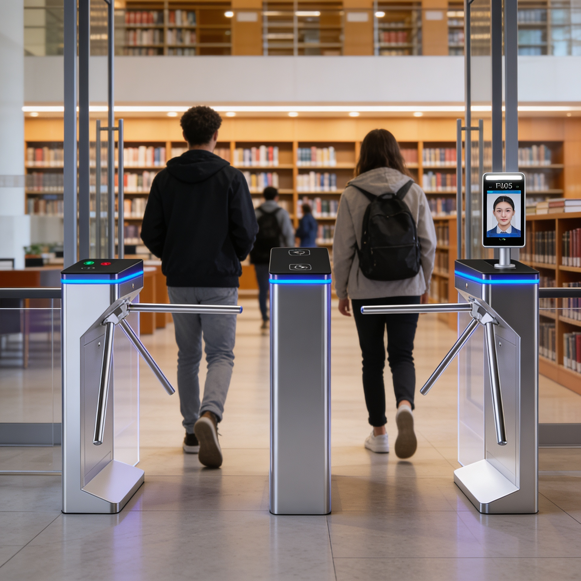 Tripod Turnstile TP112 ที่กั้นทางเดินสามขา ควบคุมการเข้าออก สถานศึกษาและห้องสมุด (Schools & Libraries)