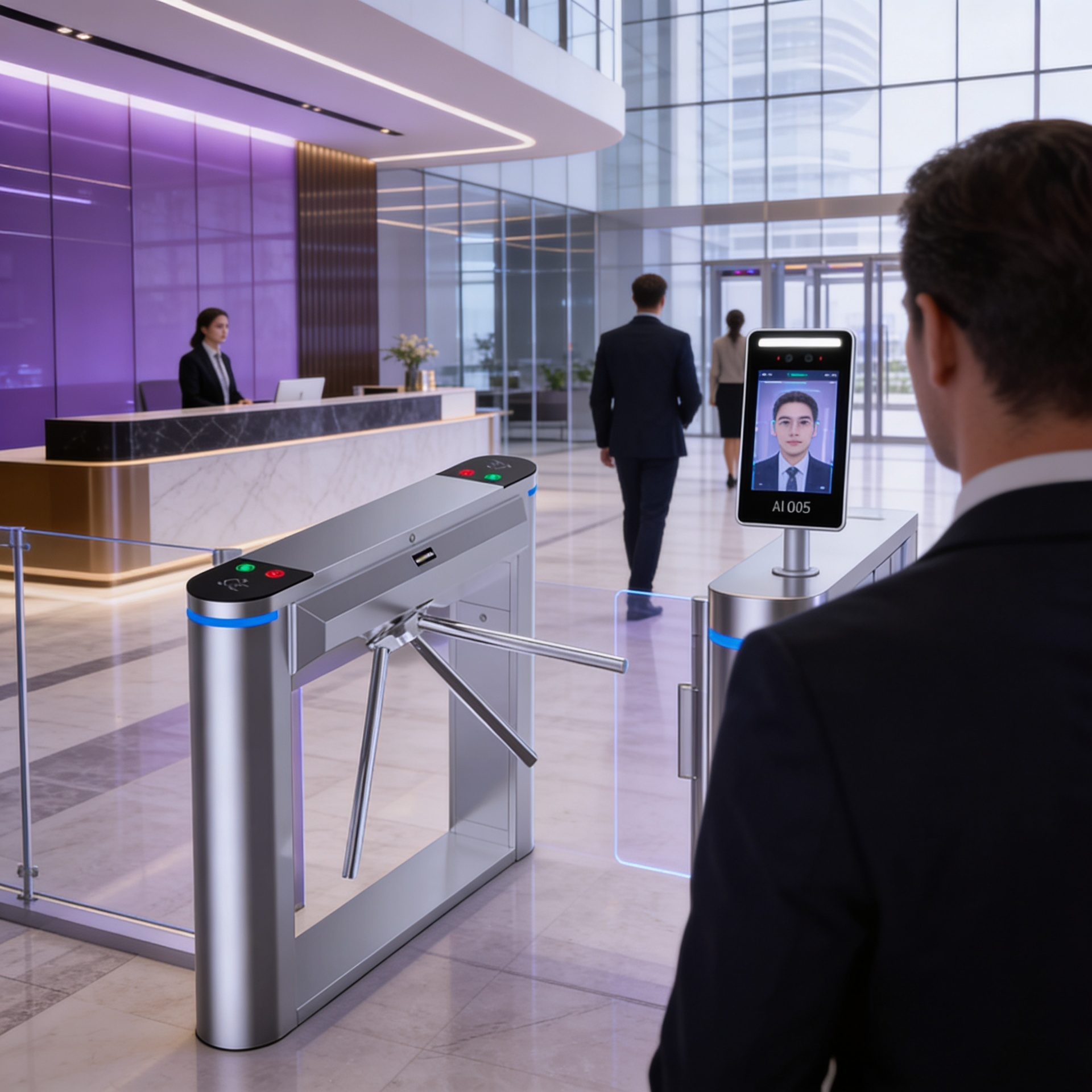 Tripod Turnstile TP112 ที่กั้นทางเดินสามขา ควบคุมการเข้าออก