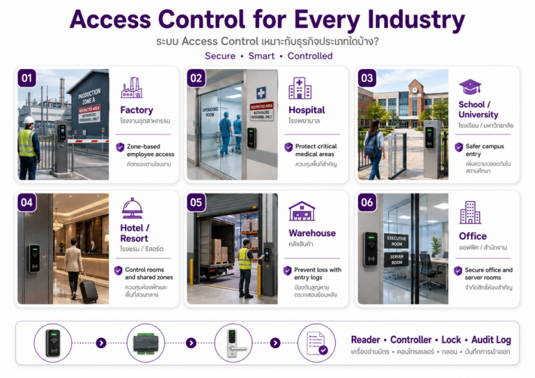 Access Control เหมาะกับธุรกิจใดบ้าง