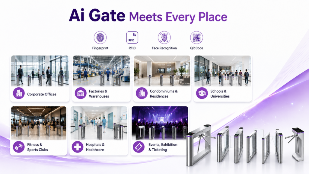 Ai Gate ที่กั้นทางเดินอัตโนมัติ ตอบโจทย์สถานที่ใดบ้าง Ai Gate Meets Every Place