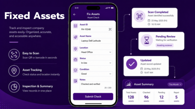 fixed assets - ระบบจัดการสินทรัพย์องค์กรผ่านมือถือ เช็กสินทรัพย์ส่วนบุคคล สแกน Audit ง่ายด้วย QR & Barcode